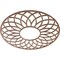 Ekena Millwork Cannes Wood Fretwork Pierced Ceiling Medallion, Walnut, 28"OD x 9 5/8"ID x 3/8"T CMWP28X28X0375CNWA - alternate 4